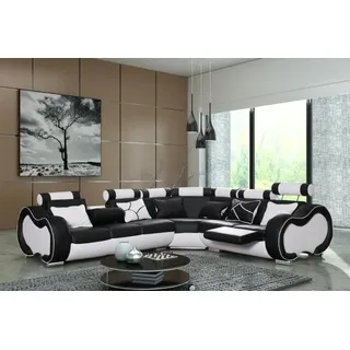 Ecksofa Couch SOLINGEN Sofa Couch Wohnlandschaft Relaxfunktion EU-FERTIGUNG Neu
