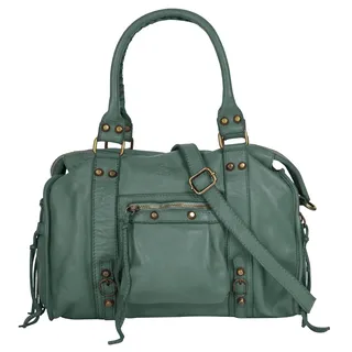 Samantha look Shopper, echt Leder, Made in Italy grün