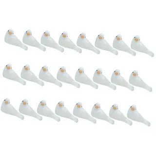 DECHOUS 24 Stück Künstliche Vogelmodelle aus Schaumstoff Weiß Leicht und Fein Verarbeitet als Fotorequisiten für Hochzeit und Gartendeko