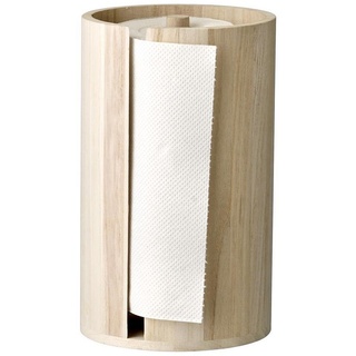 Bloomingville Küchenrollenhalter Celian, 14,5 x 25,5 cm, Natur, Holz, Küchenpapierhalter braun