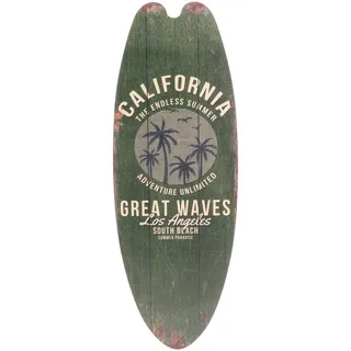 Milisten Holz Türschild Vintage Wandschild Strand Sommer Holzschild Nautische Dekoration Wohnzimmer Surfbrett Türdeko Surfboard Wanddeko Haustür Landhaus Mittelmeer Deko Anhänger