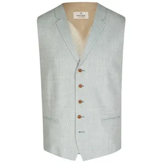Wilvorst Anzugweste Wilvorst GREEN-WEDDING Herren Weste Drop8 Hellgrün meliert grün 50