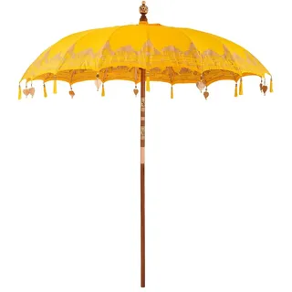 vidaXL Balinesischer Sonnenschirm Ø 260 cm Gelb