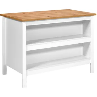 Interlink Kücheninsel Julina 124 x 75 x 82 cm Weiß