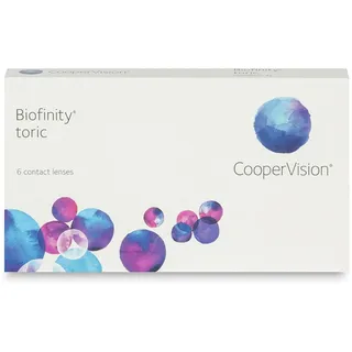 CooperVision Biofinity Toric 6 St. / 8.70 BC / 14.50 DIA / +0.50 DPT / -0.75 CYL / 90° AX