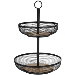 Ladelle Etageren, Schwarz, Metall, Rund, 45 cm, Tischkultur & Servieren, Etageren