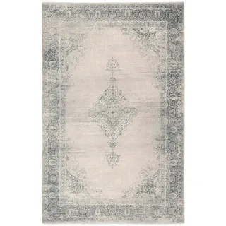 tesso living Vintage-Teppich, Creme 230 X 320 cm, Moderner Kurzflor Teppich, Super Soft