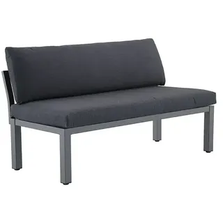 Sunfun Maja Loungesofa  (B x T x H: 140 x 67 x 65 cm, Aluminium, Night-Grey)