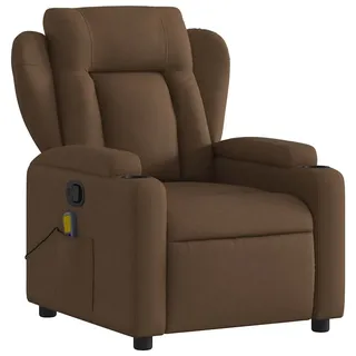 vidaXL Massagesessel 94,5 x 100 x 0 cm Braun mit Fernbedienung