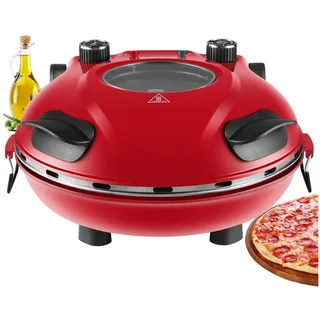 Steinborg Pizzaofen elektrisch mit 32 cm Pizzastein 1200W