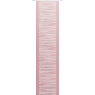 Schiebegardine Padova, Neutex for you!, Klettband (1 St), halbtransparent, Scherli, inkl. Befestigungszubehör, Breite: 57 cm rosa 57 cm x 175 cm