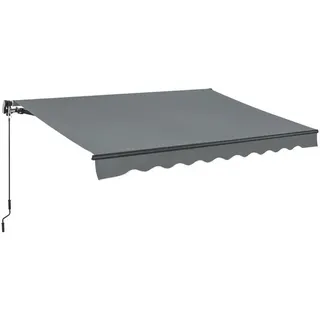 Juskys Gelenkarmmarkise 300 x 250 cm Grau