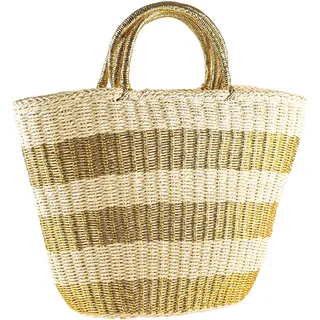 COLLEZIONE ALESSANDRO Aurel Schultertasche Jute Gold