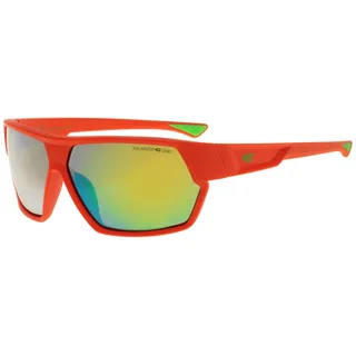 GOG Eyewear Polarisierte Sport-Sonnenbrille mit verspiegelten Gläsern UV400 Herren Damen (Neon - Orange) - Einheitsgröße