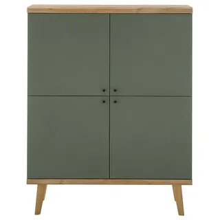 Lomadox Highboard 107 x 134 x 40 cm grün