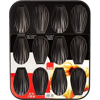Ibili Backform Muffins 12 Eiswürfel Moka Schwarz 25,9 x 20,9 x 1,4 cm