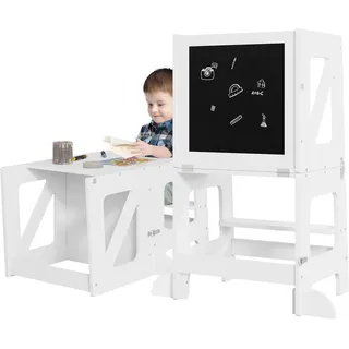 Woltu Lernturm 45 x 86,5 x 35 cm MDF weiß