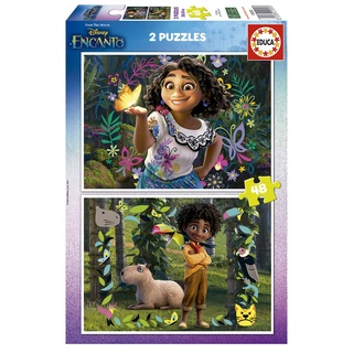 Educa - Puzzle 48 Teile für Kinder ab 4 Jahren | Disney Encanto, 2x48 Teile Puzzle für Kinder ab 4 Jahren, Puzzleset, Kinderpuzzle (19200)