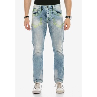 Cipo & Baxx Bequeme Jeans mit heller Waschung blau 30