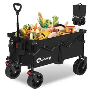 Sekey Bollerwagen Faltbar schwarz