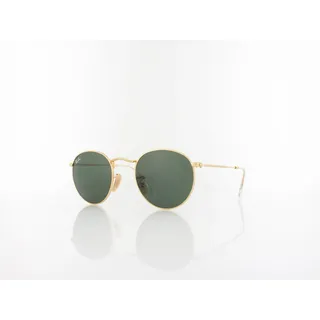 Ray-Ban Round Metal RB3447 001 47-21 polished gold/green classic