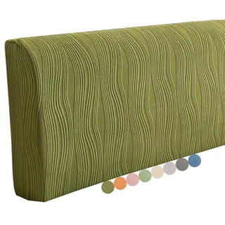 VEAI Bettkopfteil Bezug 140cm 180cm 200cm 160cm Bett Kopfteil Bezug Weicher Strecken bettkopfteil bezug, Staubdichte Schutzhülle für Schlafzimmer Kopfteil(Grass Green,140-160cm/55-63in)