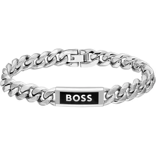 Boss KASSY EMBLEM Armband schwarz Edelstahl 1580679M Größe M