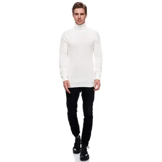 Rusty Neal Rollkragenpullover mit kuscheligem Rollkragen weiß XXXL