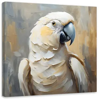 Feeby Leinwandbild, Beige, Textil, Tiere, Rechteckig, 50x50 cm, Bilder und Zubehör, Wandbilder, Leinwandbilder