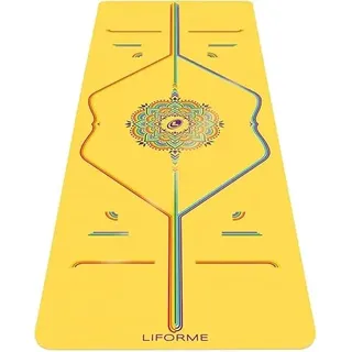 Liforme Bedruckte-Yogamatte - Fortschrittlicher Rutschfester Griff