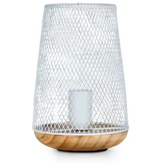 levandeo Tischlampe Metall Weiß 22cm
