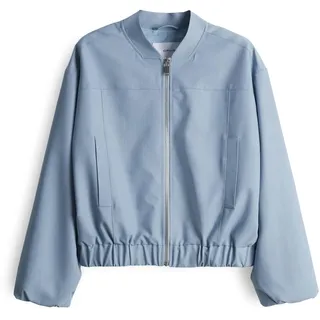 Opus Damen Jacke | Sommerblouson Jelen mit dekorativen Ballonärmeln Oxford Blue, 44
