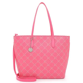 Shopper TAMARIS "Anastasia Classic" Gr. B/H/T: 40 cm x 29 cm x 13,5 cm, pink Damen Taschen Handtaschen mit Logo Anhänger