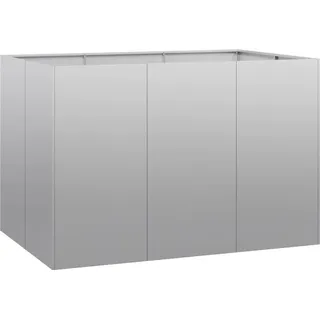 vidaXL Pflanzkübel 120 x 80 x 80 cm Silber