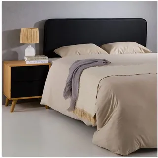 IDIMEX Kopfteil RIVEN, Bettkopfteil 140 cm, Kopfteil mit Wandbefestigung Kunstleder schwarz