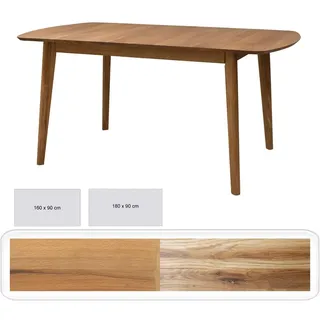 Esstisch Alois verschiedene Größen Massivholztisch Tisch Varianten, Holzart:Eiche rustikal, Größe:160 x 90 cm