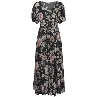 LASCANA Maxikleid Damen schwarz bedruckt Gr.46