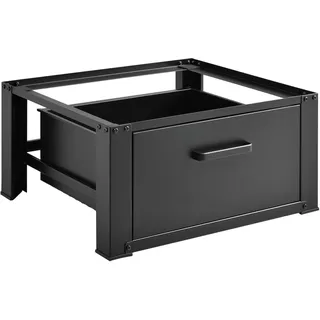 [en.casa] Waschmaschinenunterschrank Comfortixx 63 x 54 x 31 cm Schwarz