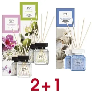 ipuro 2 + 1 Aktion: Raumduft-Set »Flower Bowl / Lime Light / Sunny Beach Time« 3x 100 mehrfarbig