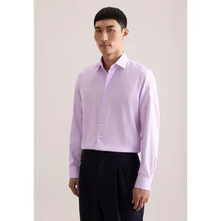 Seidensticker Businesshemd "Schwarze Rose", Herren, Gr. L (41), normale Ärmellängen, lila (violett), 100% Baumwolle, unifarben, tailored fit, 2-Knopf-Manschette, Hemden, Shaped 1/1 Kentkragen Uni