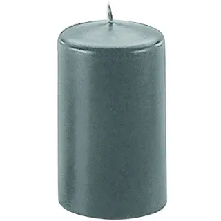 1 Stumpenkerze Kerze 100 x 60mm selbstverlöschend safe candle, Farbe:anthrazit