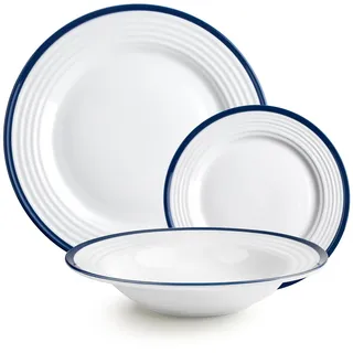 Ibili Provence Tafelservice 12-tlg. weiß/blau