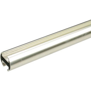 Gardinenstange LIEDECO "Innenlaufprofil, 20 mm "France"" Gardinenstangen Gr. L: 200 cm Ø 20 mm, 1 St., silberfarben (edelstahlfarben) Gardinenstangen