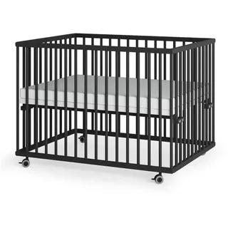 Sämann Laufgitter Matratze SleepPlus, Lattenrost Sprossen Black Edition Premium | Gr.: 75x100 cm,