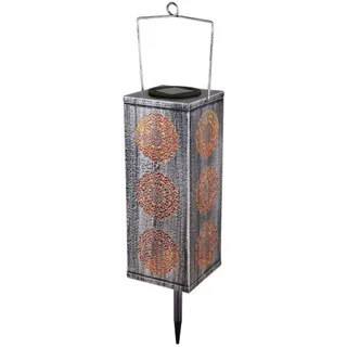 GLOBO Solarleuchte Metall 1x LED grau