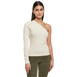 Urban Classics Damen Ladies Asymmetric Longsleeve whitesand, XXL - XXL