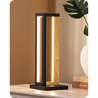 EDISHINE Nachttischlampe Schwarz