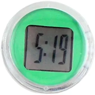 MagiDeal Universelle Mini-Motorrad-Uhr, wasserdicht, klebrig, auf Motorrad-Digitaluhr, GRÜN