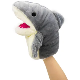 lilizzhoumax Hai Handpuppe für Kinder - Realistische Haifisch Kopf Handpuppen, Weiches Rollenspiel Spielzeug, Interaktives Geschichtenerzählen Geschenk für Jungen