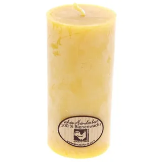 Kerzenfarm Hahn Bienenwachs Stumpenkerze 45x95 mm gelb